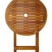 Set mobilier exterior, 3 piese, lemn de acacia, pliabil, rotund